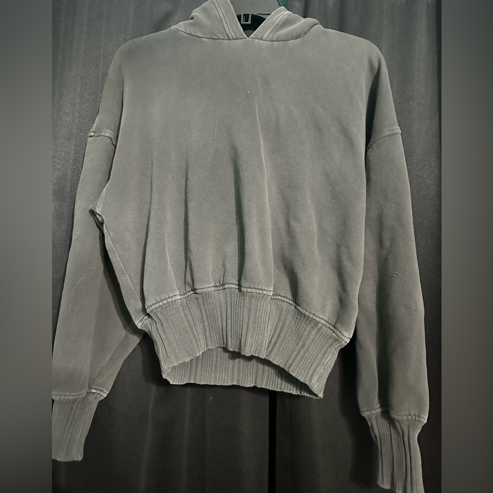 Aerie Gray Hoodie Sweatshirt